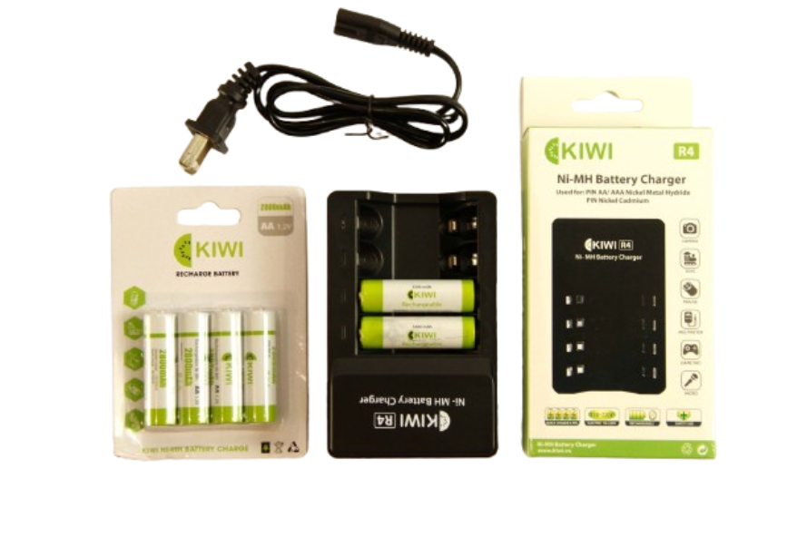 Combo pin sạc Kiwi 3300mAh Combo pin sạc Kiwi 3300mAh